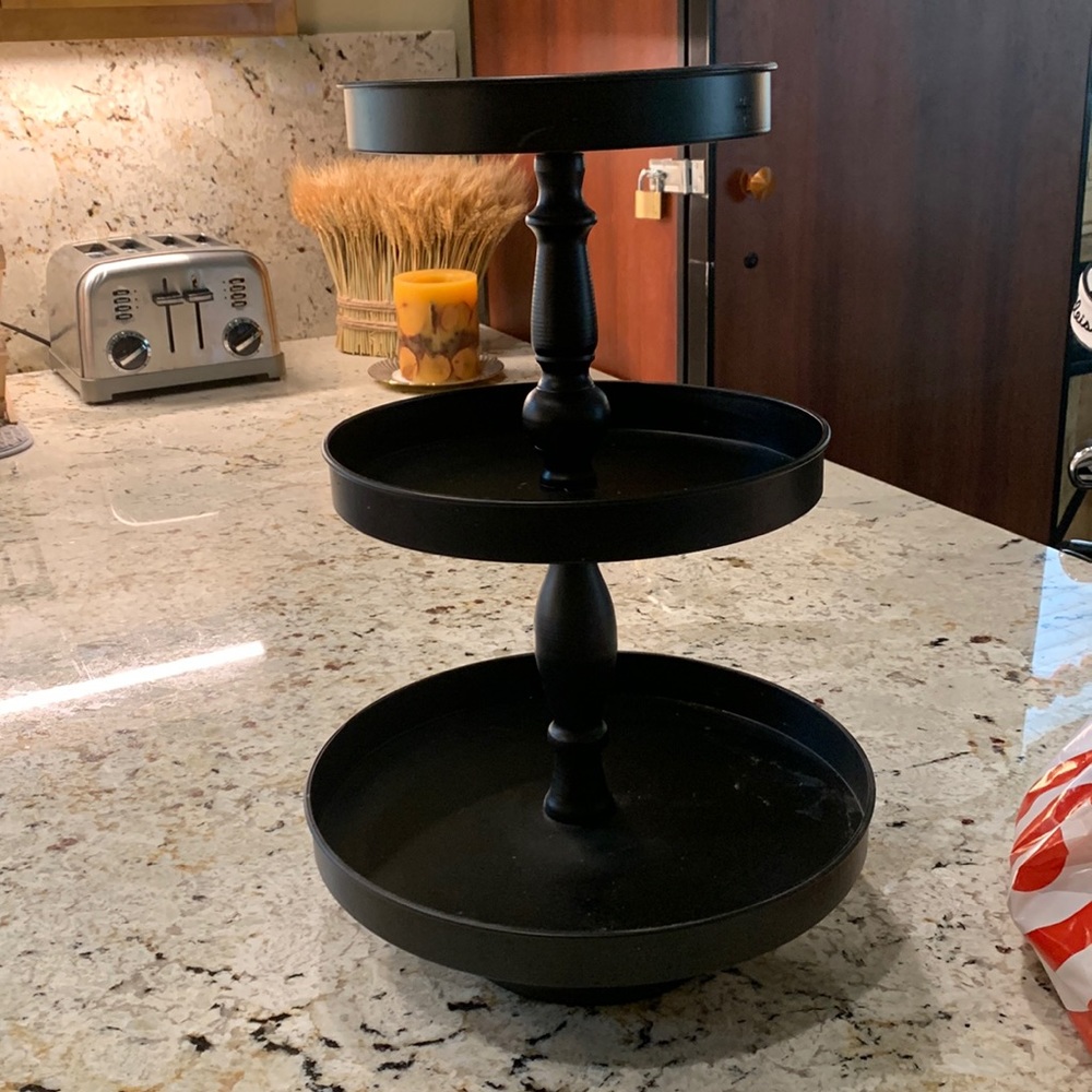 Black Three Tiered Stand